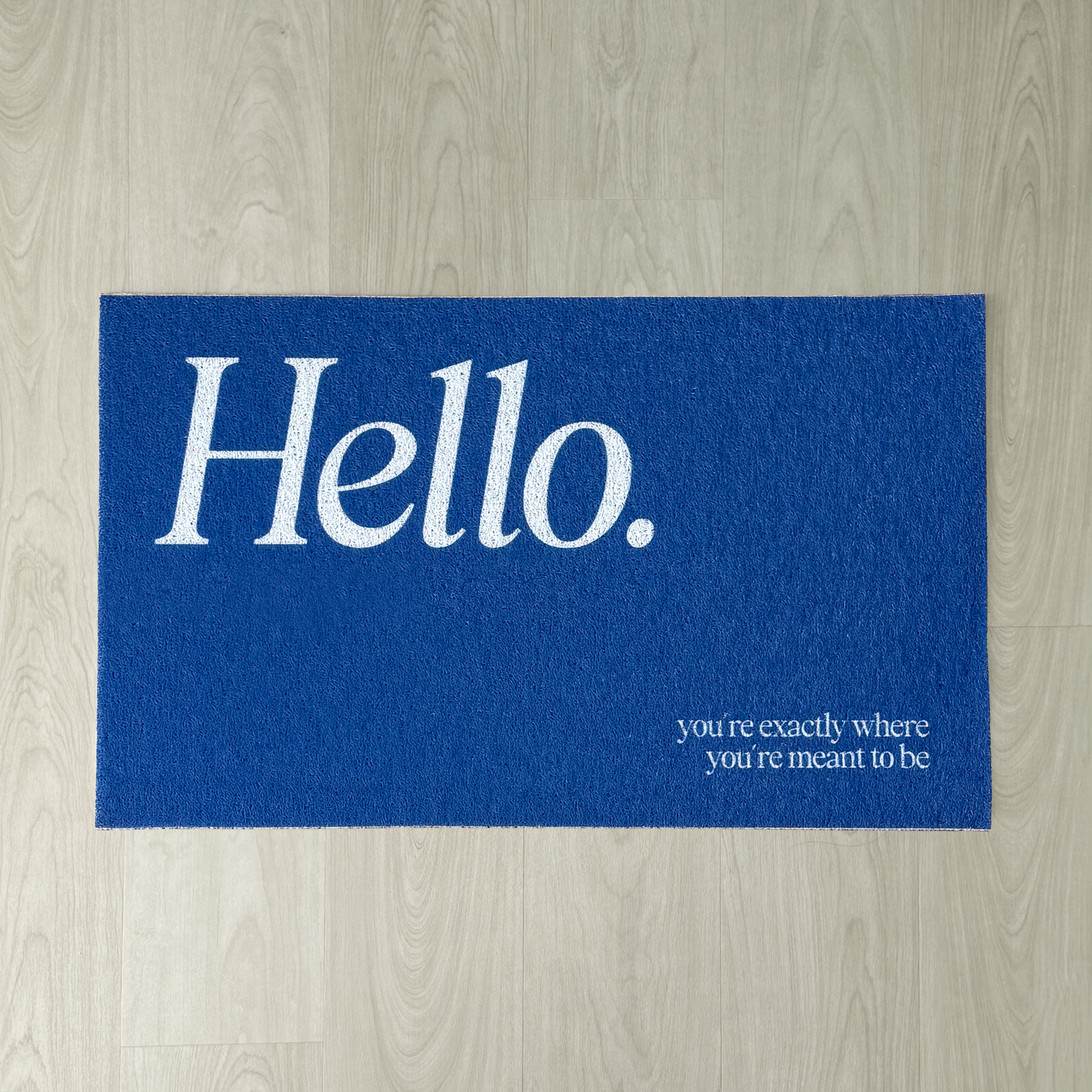 Hello Waterproof Door Mat
