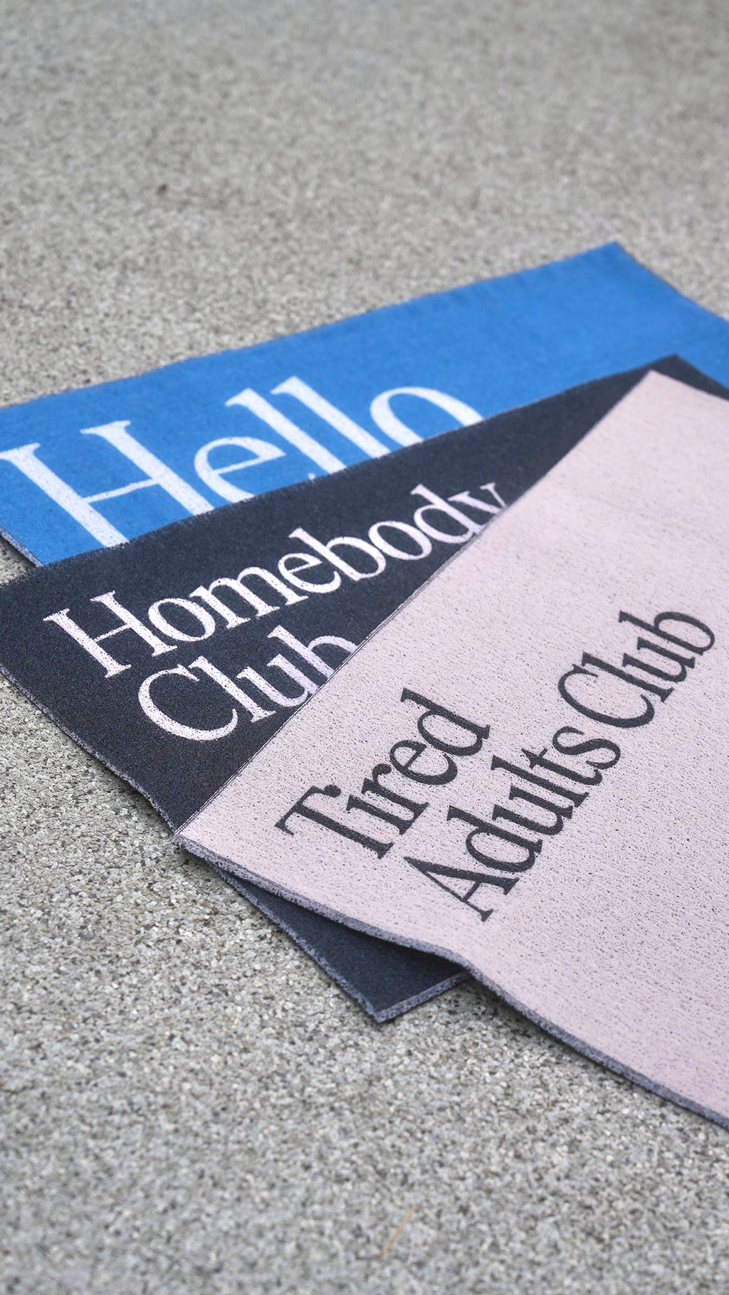 Tired Adults Club Waterproof Door Mat in Beige